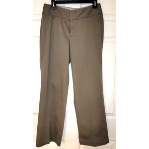 Womens DOCKERS Gray Mid Rise Curvy Trouser Pants Size 6 Short